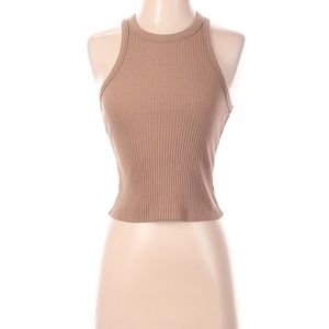 Good American Ribbed Cropped Tank XS NWOT